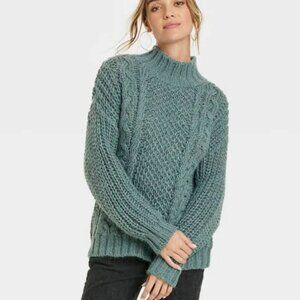 Universal Thread Turtleneck Sweater - Green